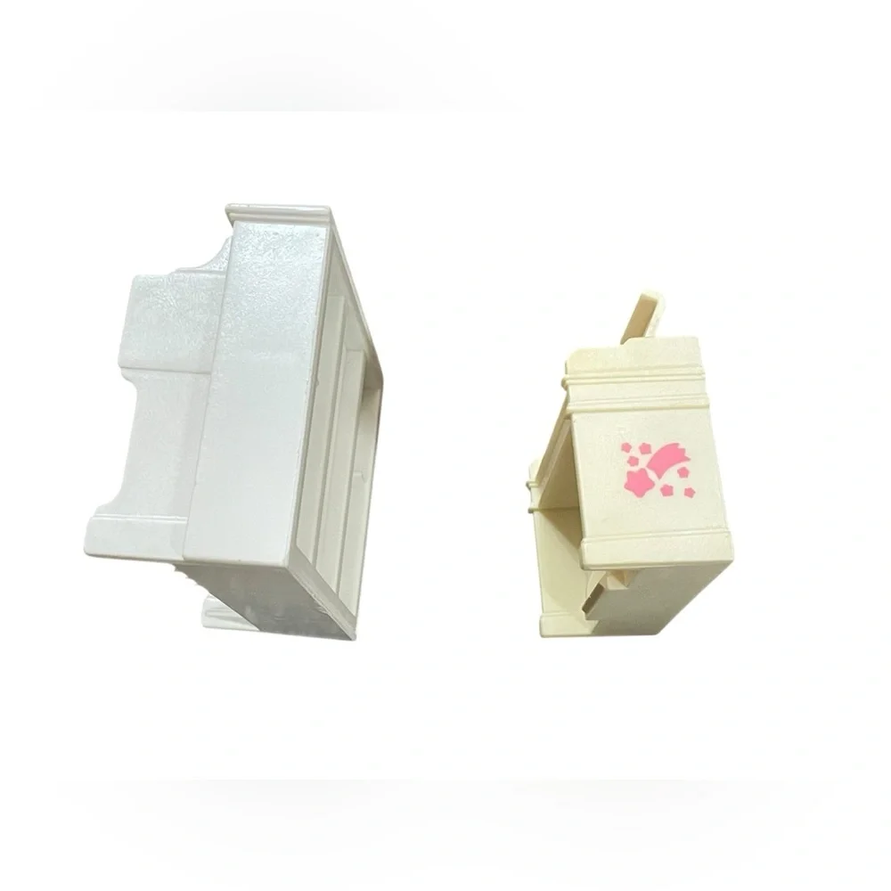 Sylvanian Families Piano Set Calico Critter White‎ Cream Dollhouse Furniture Lot